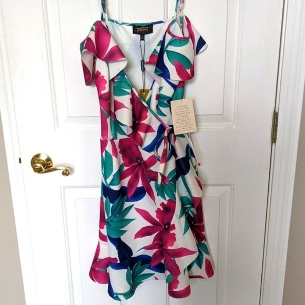 NWT Alexia Admor for Boston Proper wrap dress. Size 10. - Picture 6 of 7
